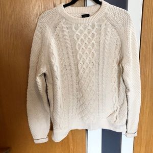 Cream Cable Knit Sweater